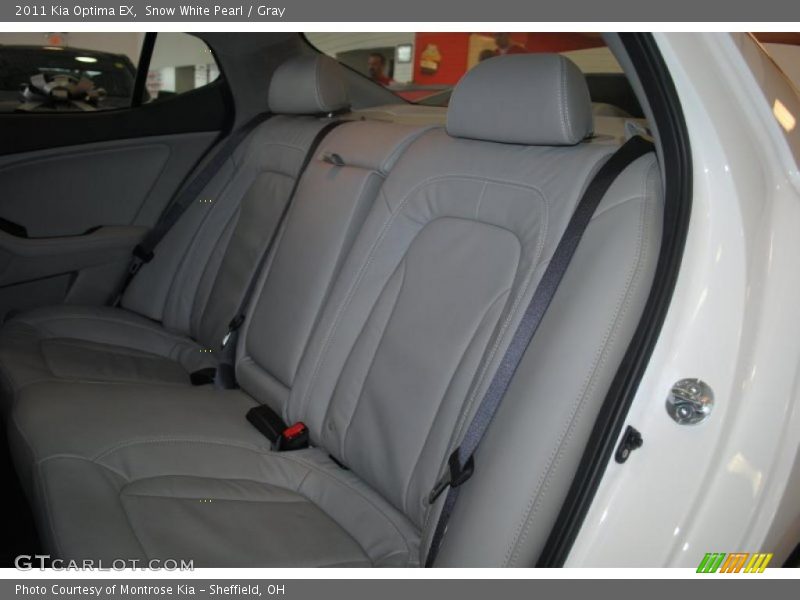 Snow White Pearl / Gray 2011 Kia Optima EX