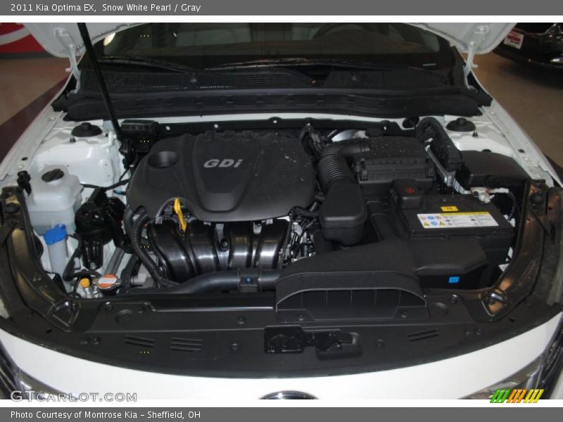 Snow White Pearl / Gray 2011 Kia Optima EX
