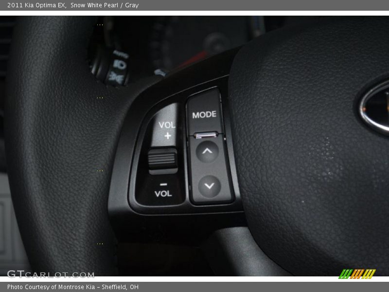 Snow White Pearl / Gray 2011 Kia Optima EX