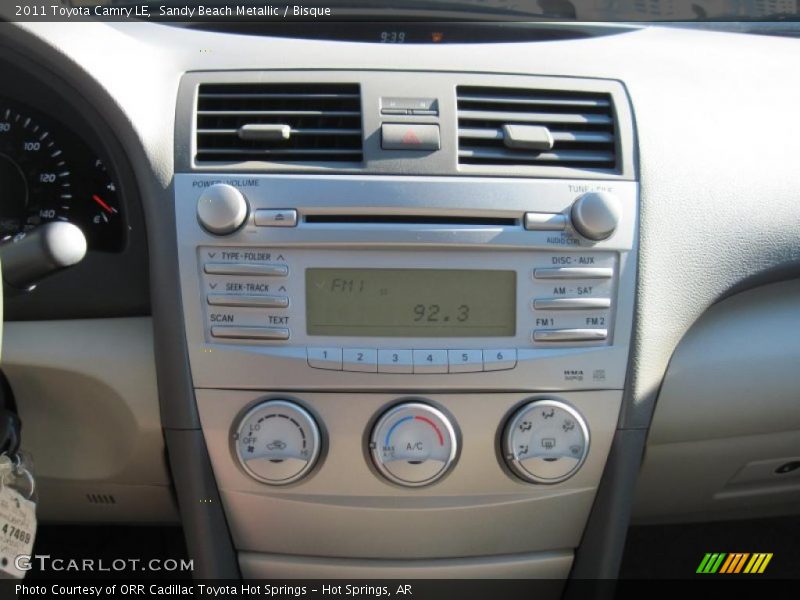 Sandy Beach Metallic / Bisque 2011 Toyota Camry LE