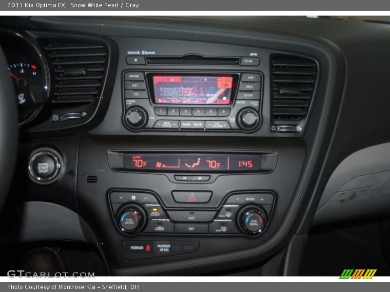 Snow White Pearl / Gray 2011 Kia Optima EX