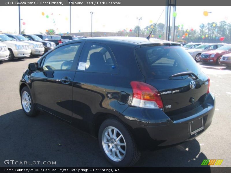 Black Sand Pearl / Dark Charcoal 2011 Toyota Yaris 3 Door Liftback