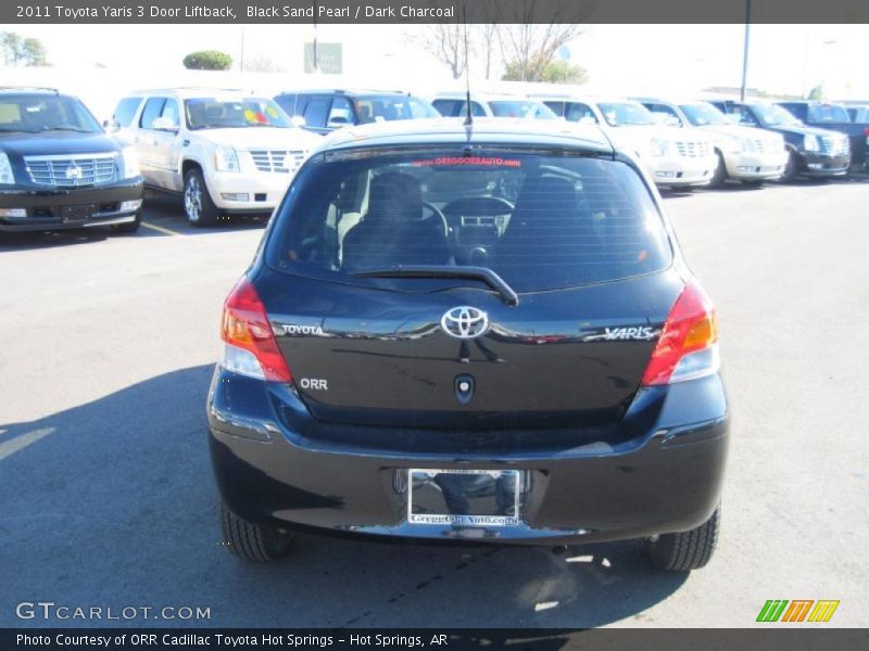 Black Sand Pearl / Dark Charcoal 2011 Toyota Yaris 3 Door Liftback