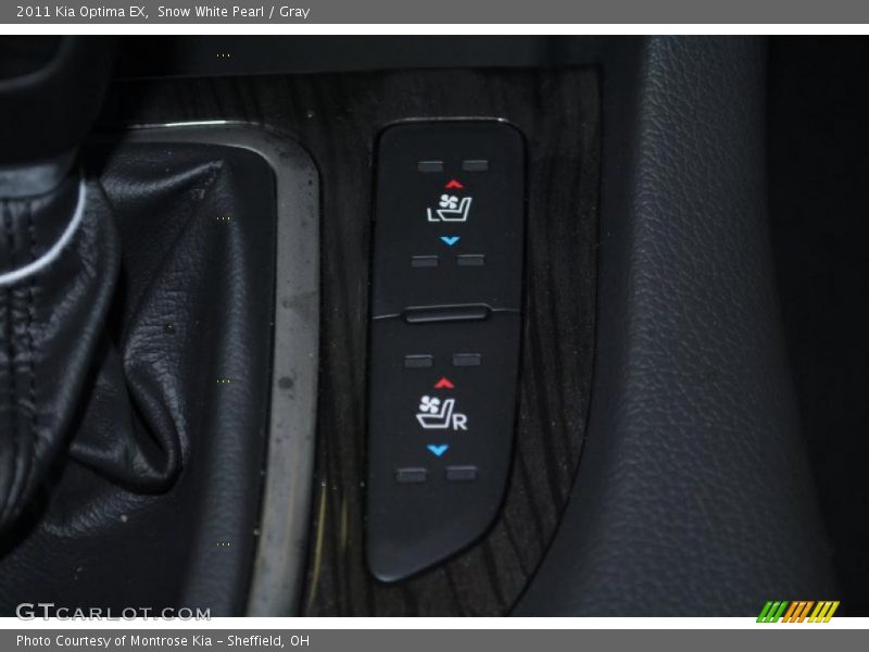 Snow White Pearl / Gray 2011 Kia Optima EX