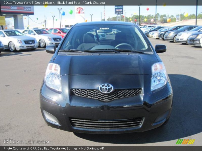 Black Sand Pearl / Dark Charcoal 2011 Toyota Yaris 3 Door Liftback