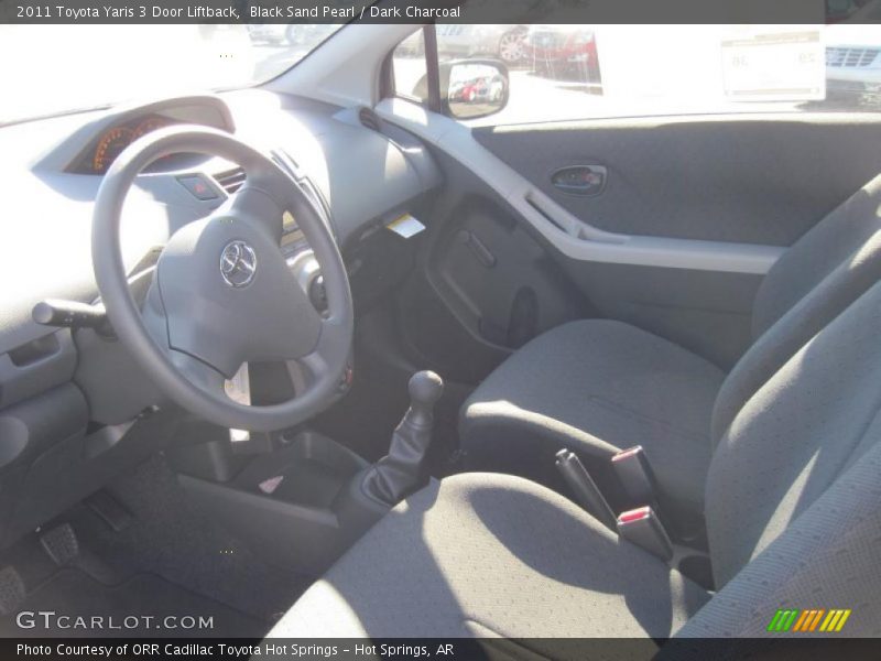 Black Sand Pearl / Dark Charcoal 2011 Toyota Yaris 3 Door Liftback