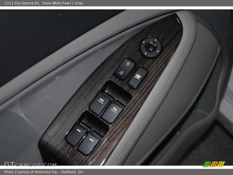 Snow White Pearl / Gray 2011 Kia Optima EX