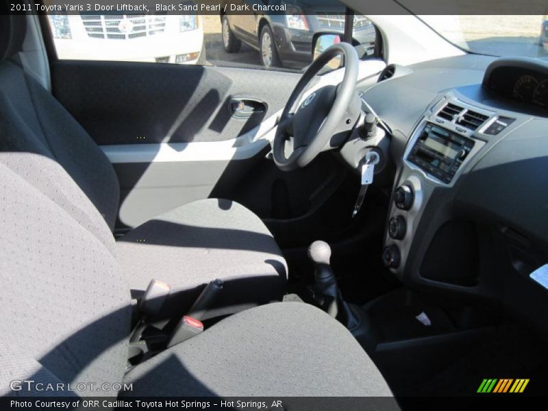 Black Sand Pearl / Dark Charcoal 2011 Toyota Yaris 3 Door Liftback