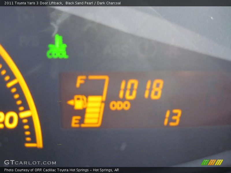 Black Sand Pearl / Dark Charcoal 2011 Toyota Yaris 3 Door Liftback