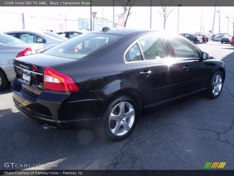 Black / Sandstone Beige 2008 Volvo S80 T6 AWD