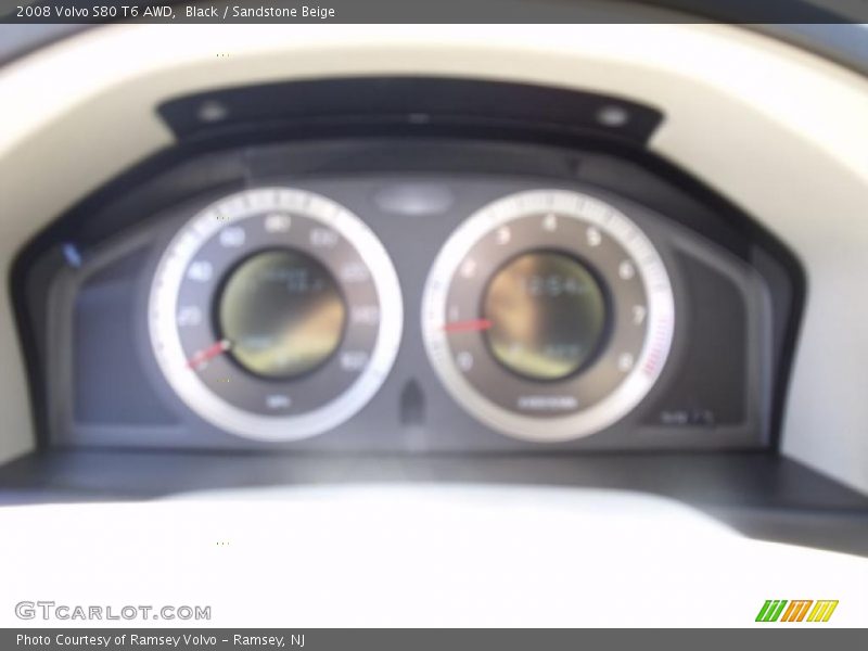 Black / Sandstone Beige 2008 Volvo S80 T6 AWD