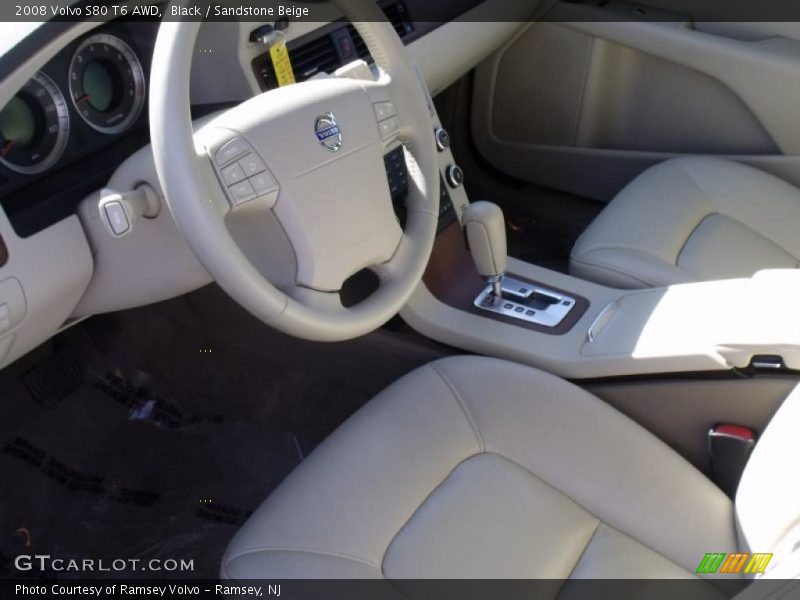 Black / Sandstone Beige 2008 Volvo S80 T6 AWD