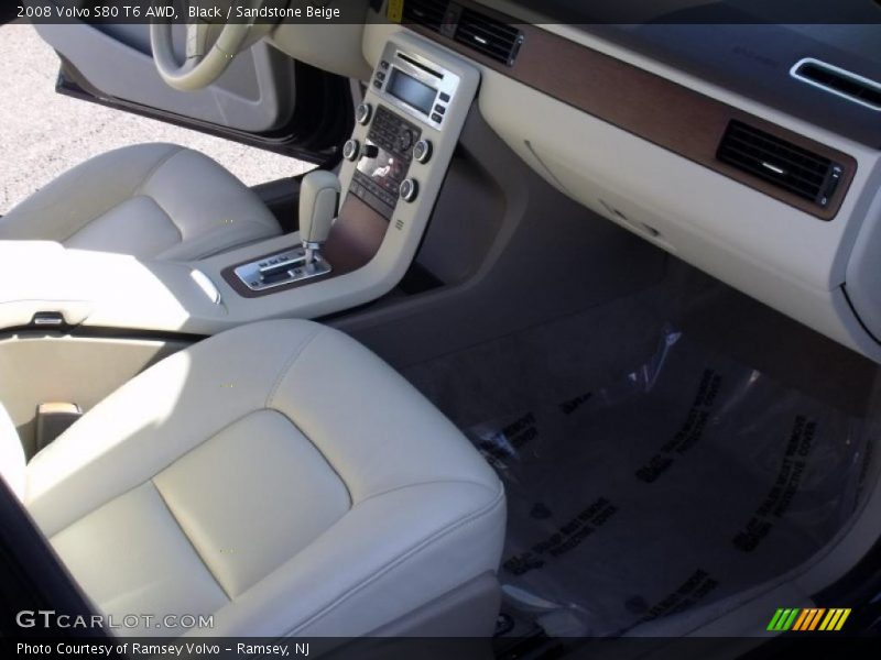 Black / Sandstone Beige 2008 Volvo S80 T6 AWD