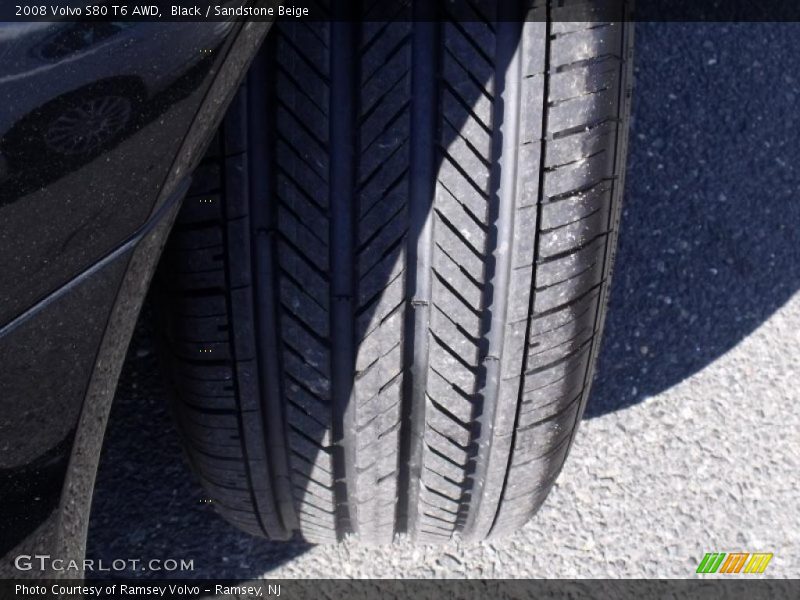 Black / Sandstone Beige 2008 Volvo S80 T6 AWD