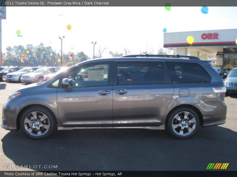 Predawn Gray Mica / Dark Charcoal 2011 Toyota Sienna SE
