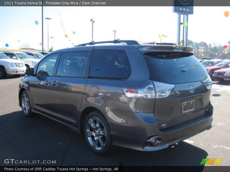 Predawn Gray Mica / Dark Charcoal 2011 Toyota Sienna SE