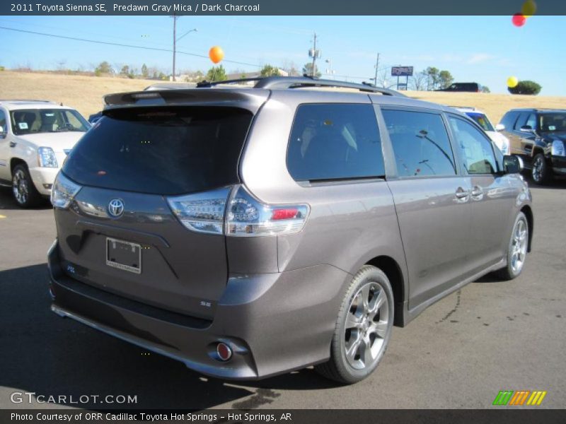 Predawn Gray Mica / Dark Charcoal 2011 Toyota Sienna SE