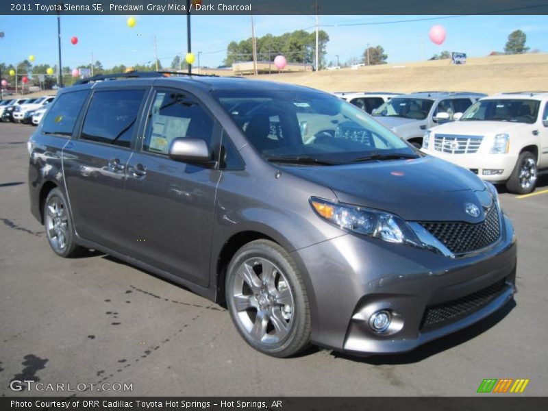 Predawn Gray Mica / Dark Charcoal 2011 Toyota Sienna SE