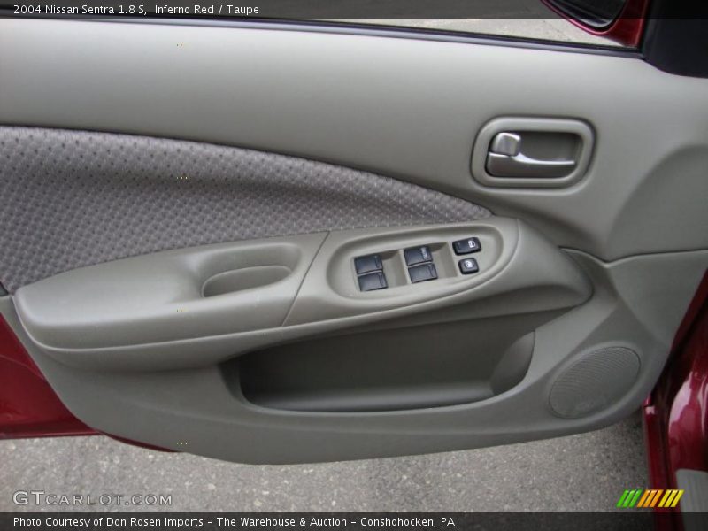 Inferno Red / Taupe 2004 Nissan Sentra 1.8 S