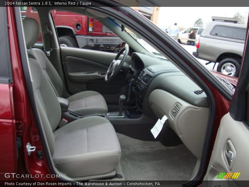 Inferno Red / Taupe 2004 Nissan Sentra 1.8 S