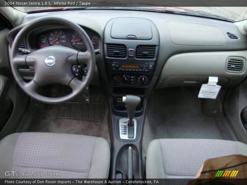 Inferno Red / Taupe 2004 Nissan Sentra 1.8 S