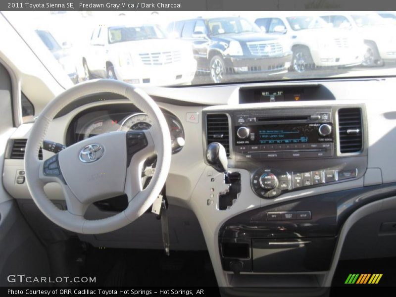 Predawn Gray Mica / Dark Charcoal 2011 Toyota Sienna SE