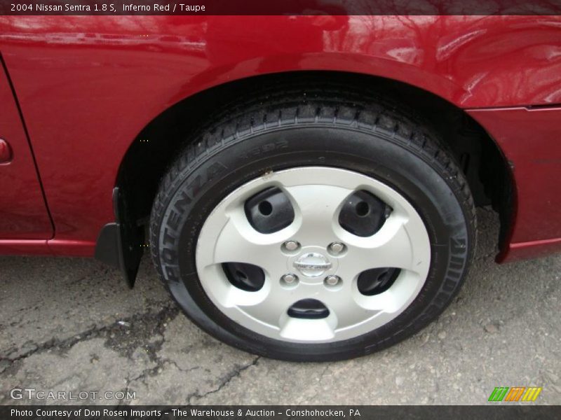 Inferno Red / Taupe 2004 Nissan Sentra 1.8 S