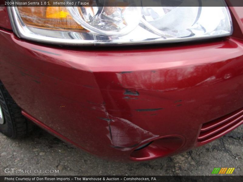Inferno Red / Taupe 2004 Nissan Sentra 1.8 S