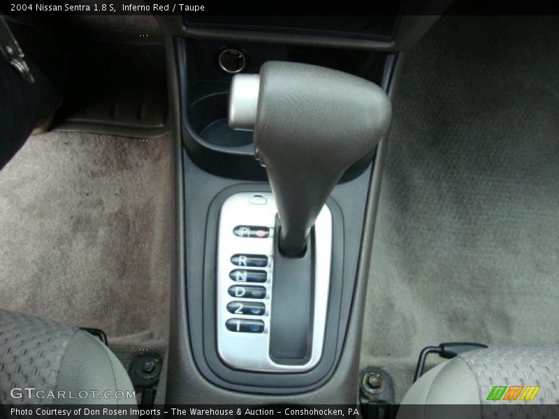 Inferno Red / Taupe 2004 Nissan Sentra 1.8 S