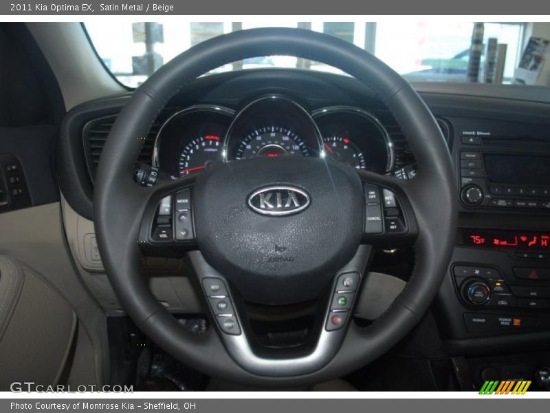 Satin Metal / Beige 2011 Kia Optima EX