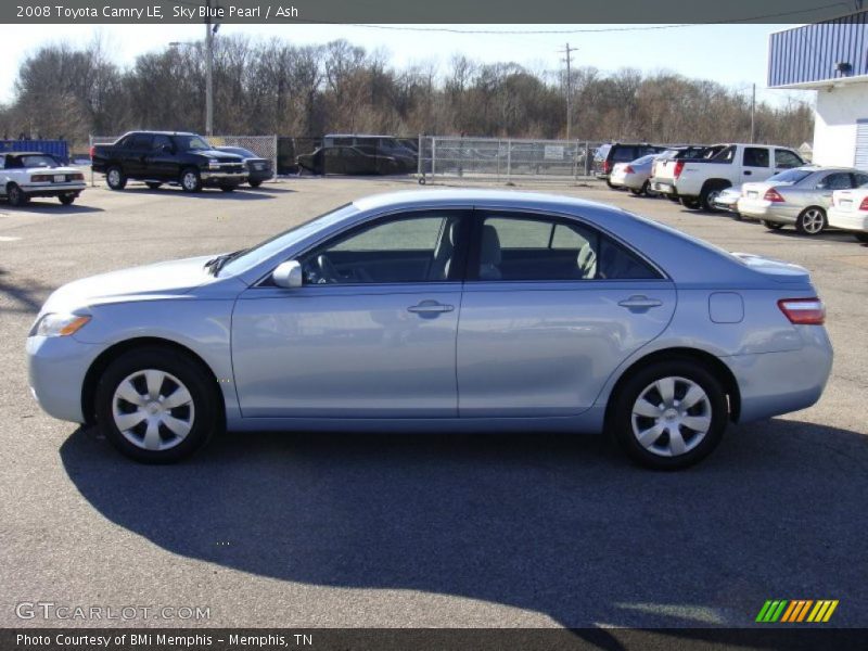 Sky Blue Pearl / Ash 2008 Toyota Camry LE