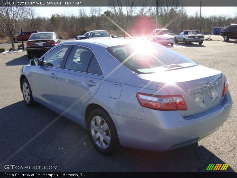 Sky Blue Pearl / Ash 2008 Toyota Camry LE