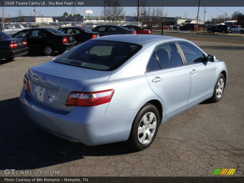 Sky Blue Pearl / Ash 2008 Toyota Camry LE