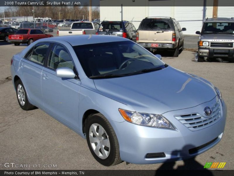 Sky Blue Pearl / Ash 2008 Toyota Camry LE