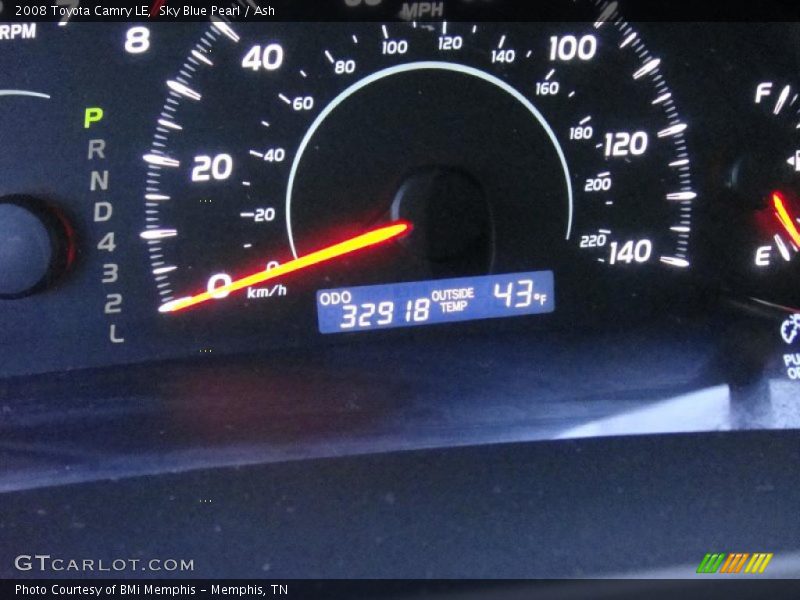 Sky Blue Pearl / Ash 2008 Toyota Camry LE