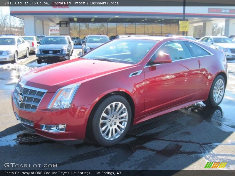 Crystal Red Tintcoat / Cashmere/Cocoa 2011 Cadillac CTS Coupe