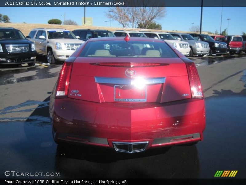 Crystal Red Tintcoat / Cashmere/Cocoa 2011 Cadillac CTS Coupe
