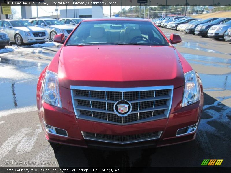 Crystal Red Tintcoat / Cashmere/Cocoa 2011 Cadillac CTS Coupe