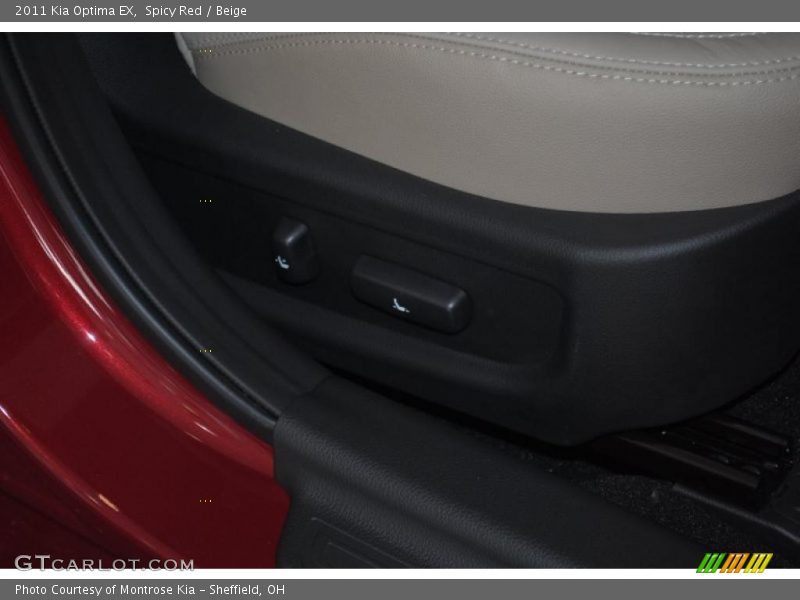 Spicy Red / Beige 2011 Kia Optima EX
