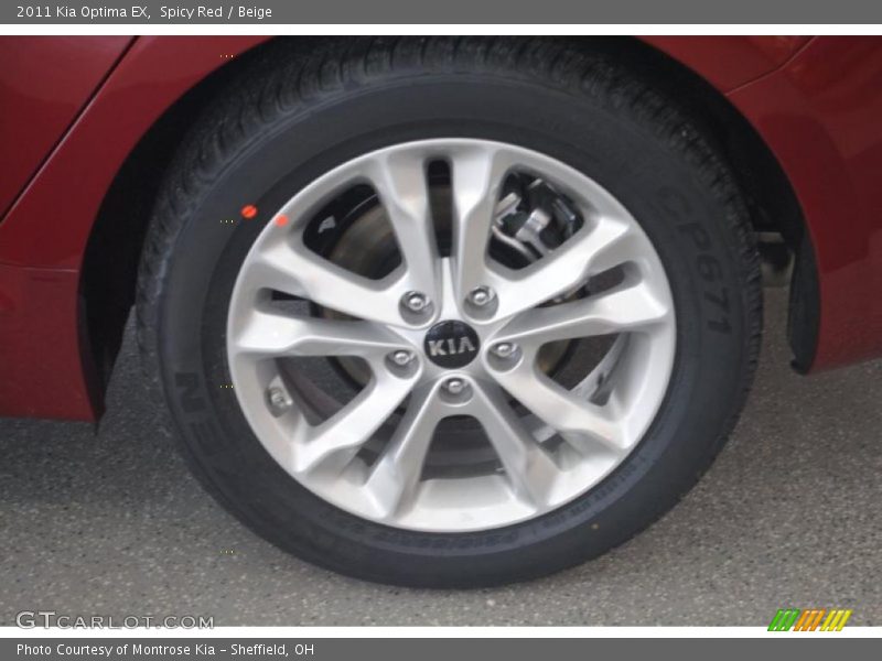 Spicy Red / Beige 2011 Kia Optima EX