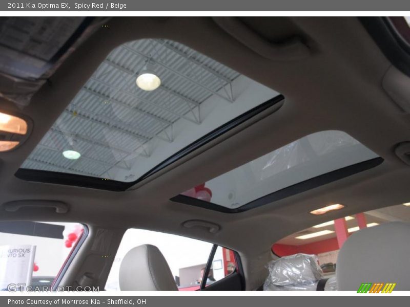 Spicy Red / Beige 2011 Kia Optima EX