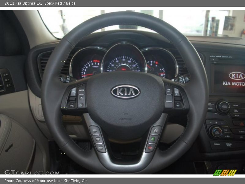 Spicy Red / Beige 2011 Kia Optima EX