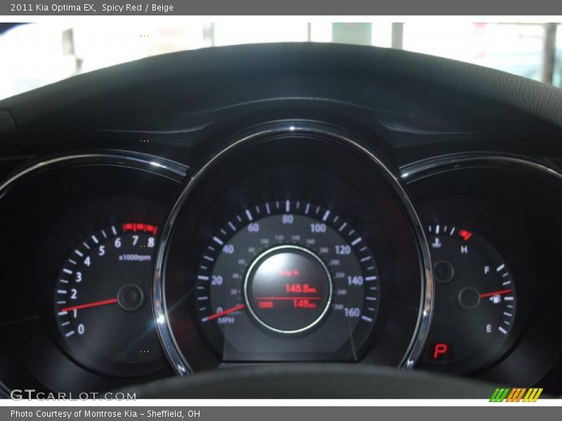 Spicy Red / Beige 2011 Kia Optima EX