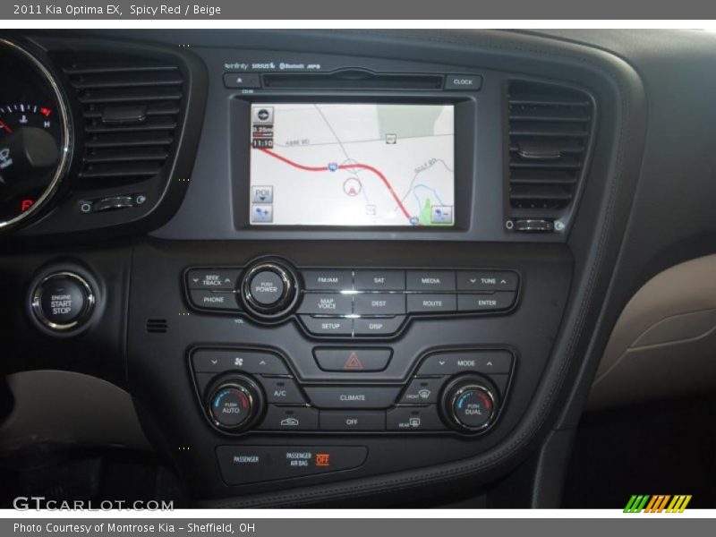 Spicy Red / Beige 2011 Kia Optima EX