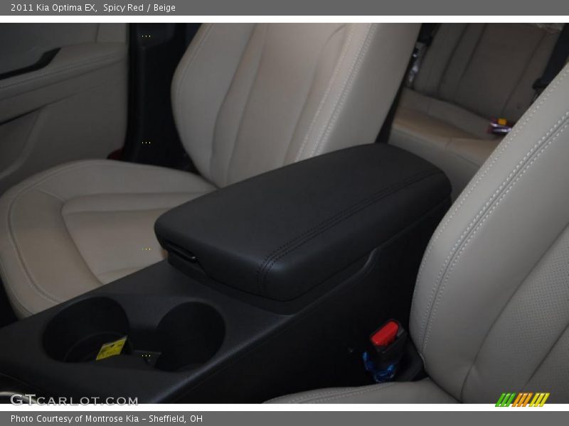 Spicy Red / Beige 2011 Kia Optima EX