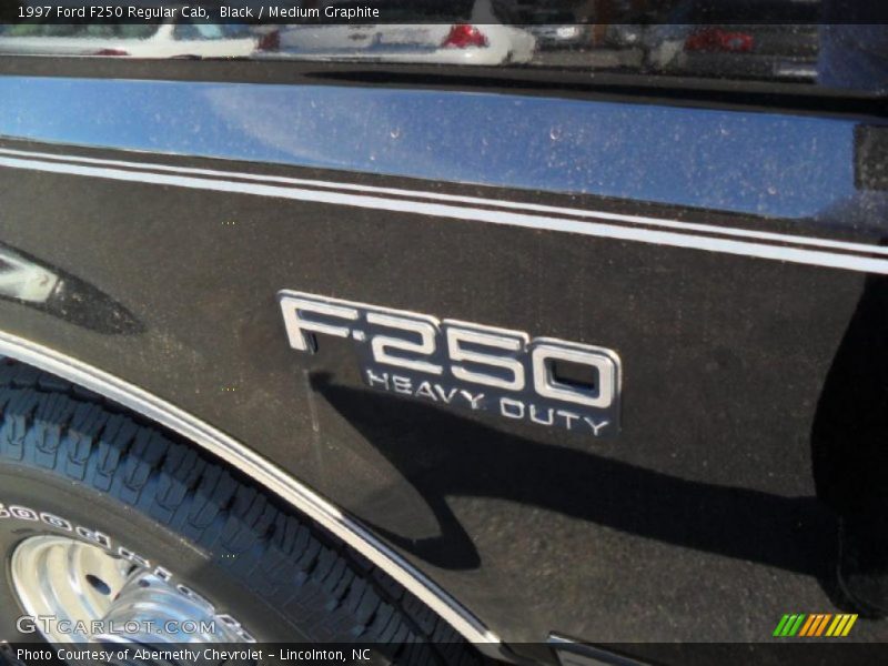 Black / Medium Graphite 1997 Ford F250 Regular Cab