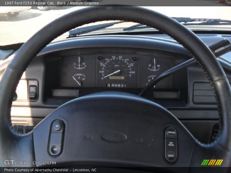 Black / Medium Graphite 1997 Ford F250 Regular Cab