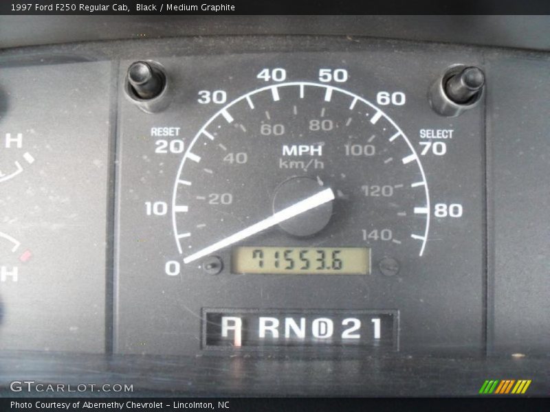 Black / Medium Graphite 1997 Ford F250 Regular Cab