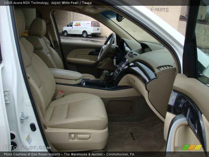 Aspen White Pearl / Taupe 2008 Acura MDX Technology