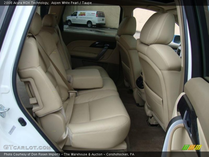 Aspen White Pearl / Taupe 2008 Acura MDX Technology